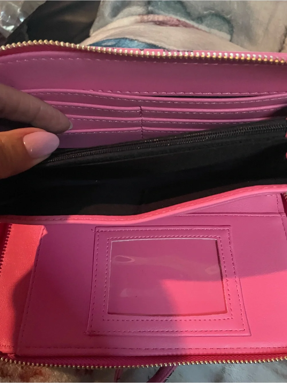 Betsey Johnson Faux Leather Tote and Matching Shoe Print Wristlet (Set)